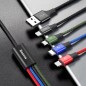 Baseus 4-in-1 USB kabel Lightning, Micro-USB - 1,2 m